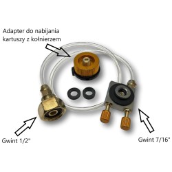Adapter/Przejściówka do przelewania gazu propan butan do kartuszy