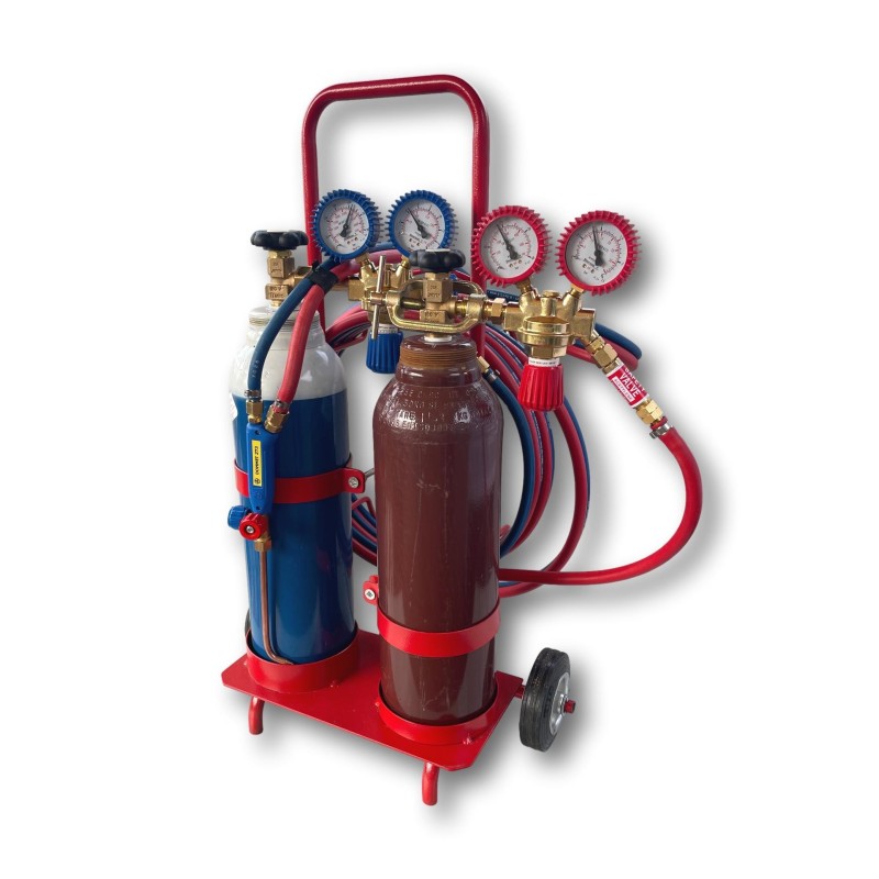 mały zestaw do spawania gazowego butle 5 +5