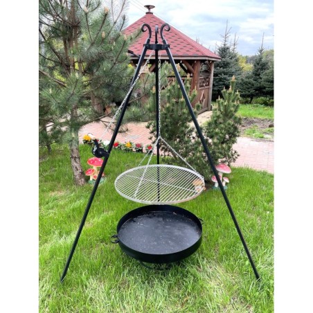 GRILL KOŁOWROTEK RUSZT CHROMOWANY