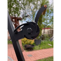 GRILL KOŁOWROTEK RUSZT CHROMOWANY